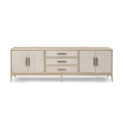 Four Hands Rosenell Media Console - Natural Oak Veneer