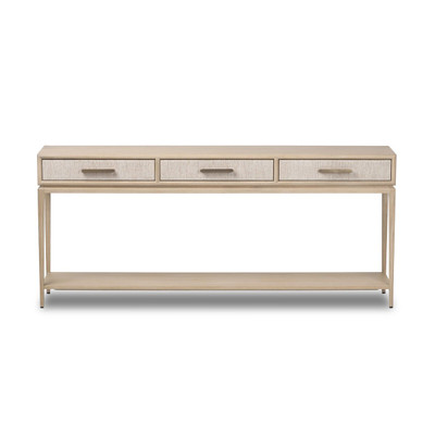 Four Hands Rosenell Console Table - 78" - Natural Oak Veneer