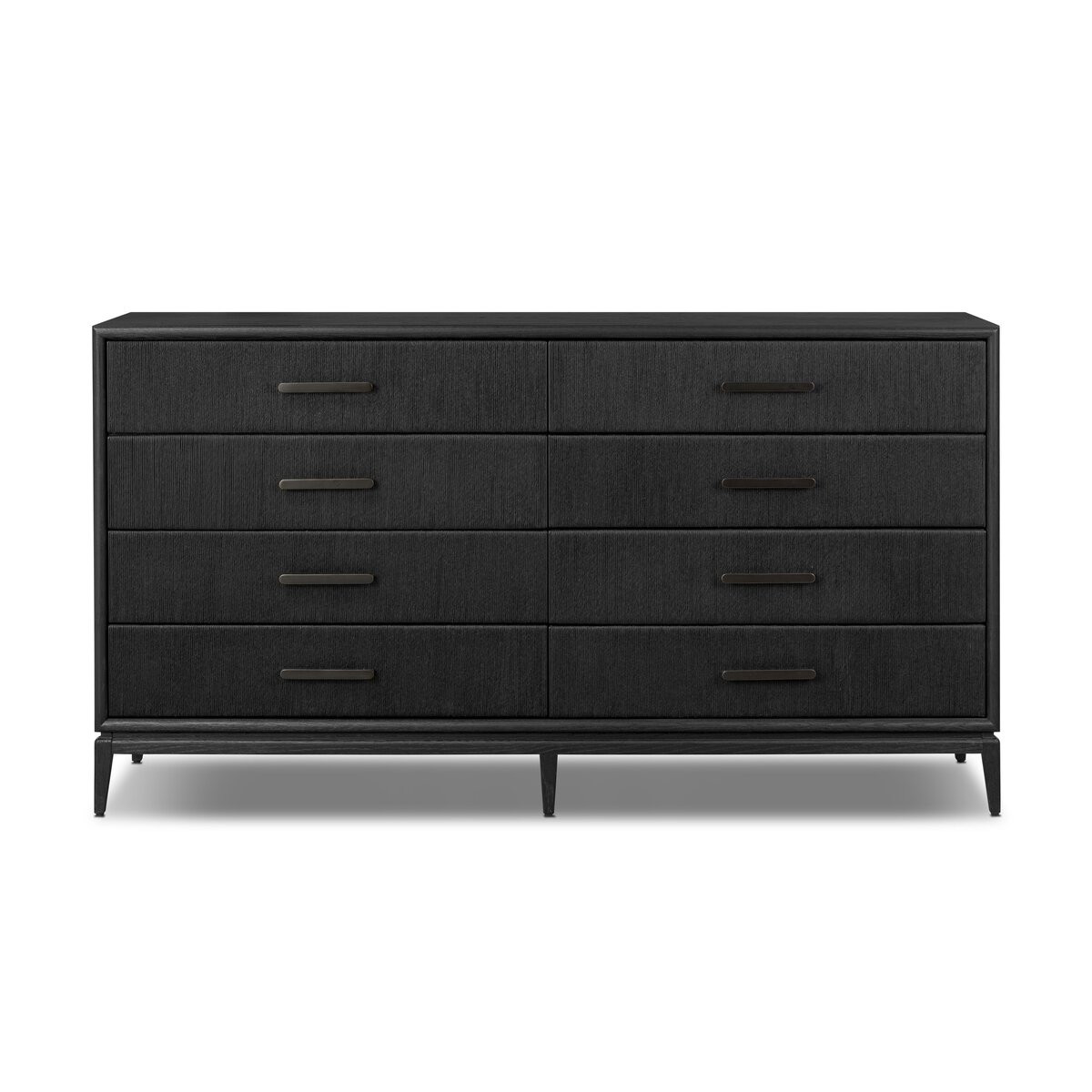 Four Hands Rosenell 8 Drawer Dresser - Black Oak Veneer Four Hands Rosenell 8 Drawer Dresser - Black Oak Veneer