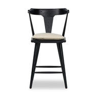 Four Hands Ripley Counter Stool - Black Oak - Antwerp Natural