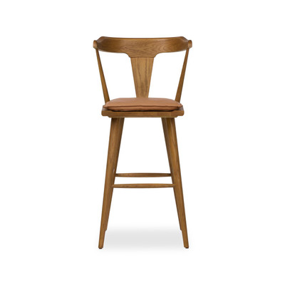 Four Hands Ripley Bar Stool - Sandy Oak - Whiskey Saddle