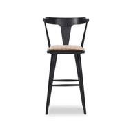 Four Hands Ripley Bar Stool - Black Oak - Lavon Flint