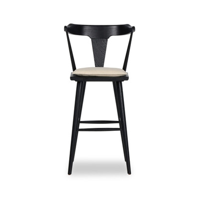 Four Hands Ripley Bar Stool - Black Oak - Antwerp Natural