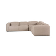 Four Hands Radley Power Recliner 5-Piece Sectional - Nomad Taupe