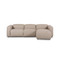 Four Hands Radley Power Recliner 3-Piece Sectional W/ Chaise - Right Chaise - Crypton Nomad Taupe