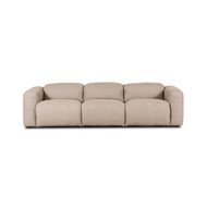 Four Hands Radley Power Recliner 3-Piece Sectional - Crypton Nomad Taupe