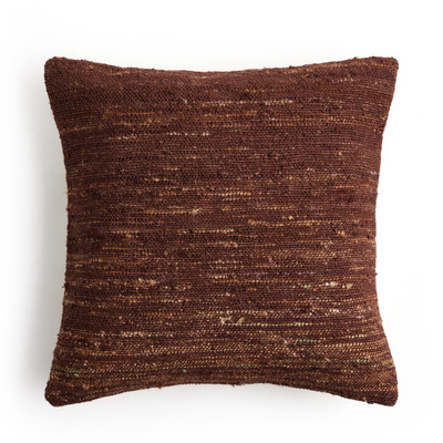 Four Hands Pemberley Pillow - Cover + Insert - Rustic Brown Woven - 20" X 20"