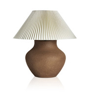 Four Hands Parma Table Lamp - Pleated Ivory Linen