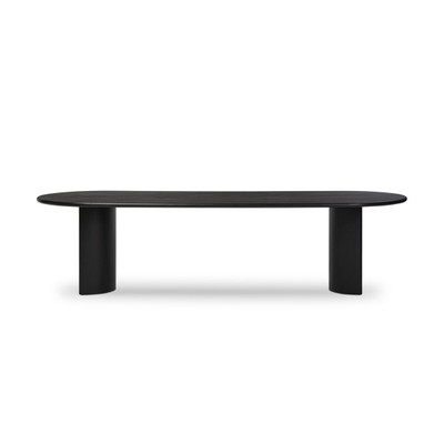 Four Hands Paden Dining Table - 118" - Aged Black Acacia