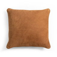 Four Hands Olsen Pillow - 24" X 24" - Nubuck Cognac - Cover Only