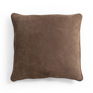 Four Hands Olsen Pillow - 24" X 24" - Nubuck Cigar - Cover Only