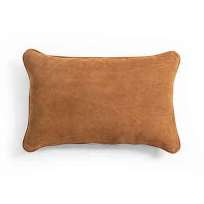 Four Hands Olsen Pillow - 16" X 24" - Nubuck Cognac - Cover + Insert