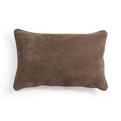 Four Hands Olsen Pillow - 16" X 24" - Nubuck Cigar - Cover + Insert