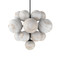 Four Hands Nova Chandelier - Marbled Matte Glass - Black Gunmetal