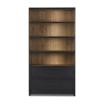 Four Hands Millie Bookcase - Drifted Matte Black