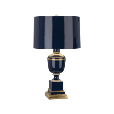 Mary McDonald Annika Accent Table Lamp - Natural Brass - Colbalt Lacquer