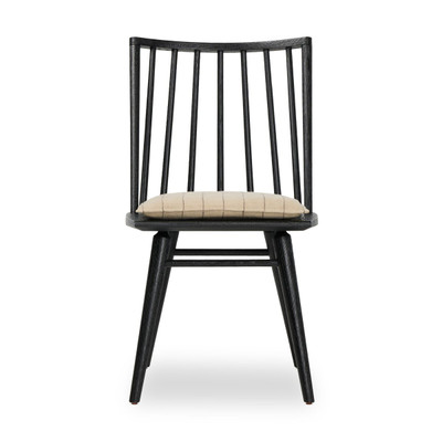Four Hands Lewis Windsor Chair - Lavon Flint - Black Oak