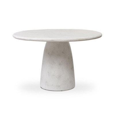 Four Hands Janice Dining Table - Textured Lunar Concrete