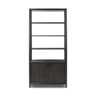 Four Hands Glenview Bookcase - Smoked Black Oak