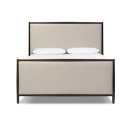 Four Hands Glenview Bed - Cracked Smoked Black Veneer - Queen