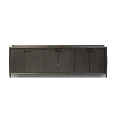 Four Hands Glenview 6 Door Sideboard - Smoked Black Oak