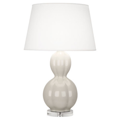 Williamsburg Randolph Table Lamp - Polished Nickel - Bruton White