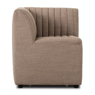 Four Hands BYO: Augustine Dining Banquette - Crypton Nomad Taupe - Corner Chair
