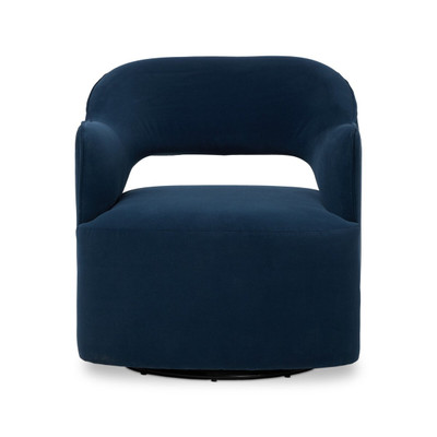 Four Hands Blythe Swivel Chair - Henry Navy
