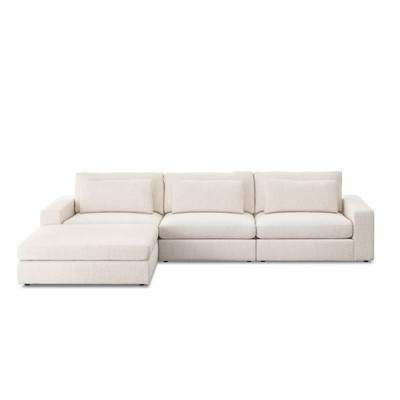 Four Hands Bloor 3-Piece Sectional - Essence Natural - W/ Ottoman
