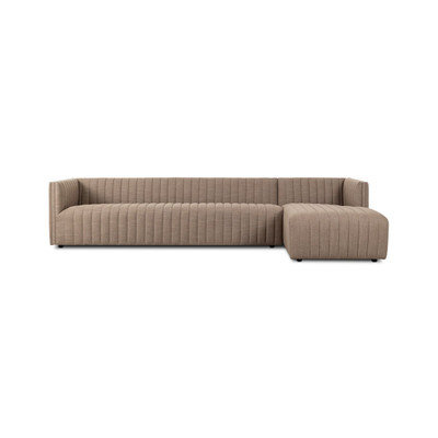 Four Hands Augustine 2-Piece Sectional - Crypton Nomad Taupe - 126" - Right Chaise
