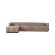 Four Hands Augustine 2-Piece Sectional - Crypton Nomad Taupe - 126" - Left Chaise