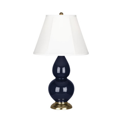 Small Double Gourd Table Lamp - Antique Brass - Midnight
