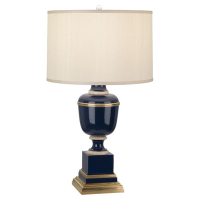 Mary McDonald Annika Table Lamp - Natural Brass - Colbalt Lacquer