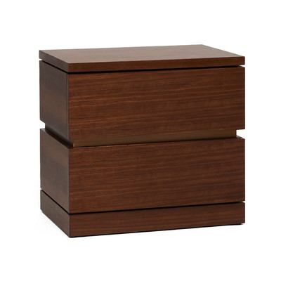Interlude Home Bolton Bedside Chest - Classic Walnut