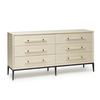 Interlude Home Burton 6 Drawer Chest - Parchment