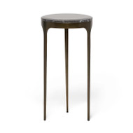 Interlude Home Camilla Drink Table - Antique Bronze - Wyndham Grey