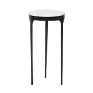 Interlude Home Camilla Drink Table - Matte Black - Ice Jade