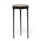 Interlude Home Camilla Drink Table - Matte Black - Terra Brown