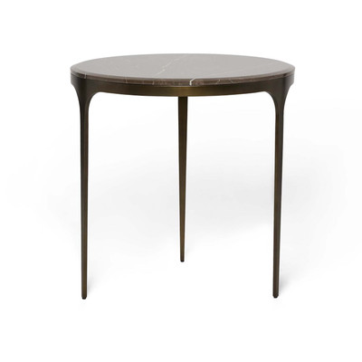 Interlude Home Camilla Large Side Table -Terra Brown