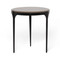 Interlude Home Camilla Side Table - Matte Black - Terra Brown