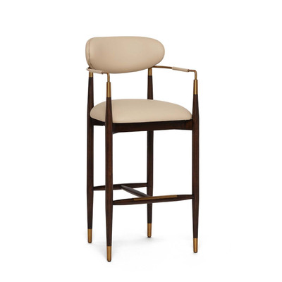 Interlude Home Cidra Bar Stool - Walnut