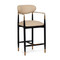 Interlude Home Cidra Counter Stool - Matte Black