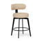 Interlude Home Clermont Counter Stool - Matte Black