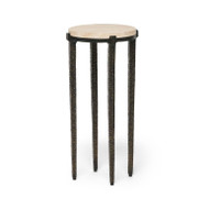 Interlude Home Como Drink Table - Raw Travertine