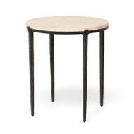 Interlude Home Como Side Table - Gilded Bronze