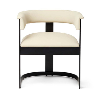 Interlude Home Darcy II Dining Chair - Cream - Black
