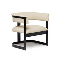 Interlude Home Darcy II Lounge Chair - Cream - Black