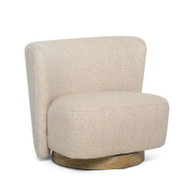 Interlude Home Dorian Swivel Lounge Chair - Seed