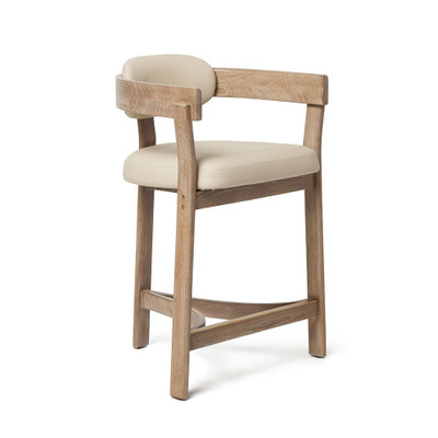 Interlude Home Granville Counter Stool - Cream Latte