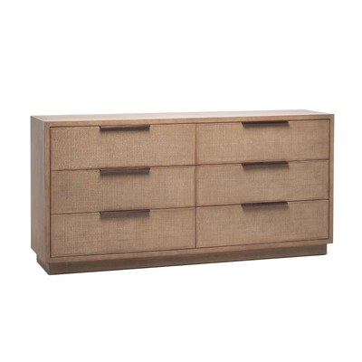 Interlude Home Holmes 6 Drawer Chest - Harvest